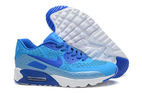Nike Air Max 90 Hyp Prm Mens Shoes 2015 Light Blue Lake Blue White Hot Greece
